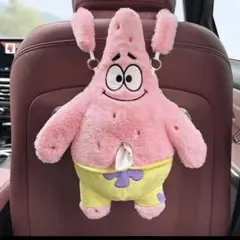 スポンジボブ パトリック 車用 ティッシュケース ティッシュカバー