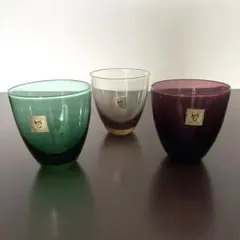 KAGAMI CRYSTAL カガミクリスタル 3色 カラフル ガラス