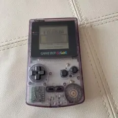 ゲームボーイカラー　クリアパープル　ジャンク品 　テトリス付き