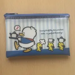 【新品】サンリオキャラクターズ フラットポーチ あひるのペックル