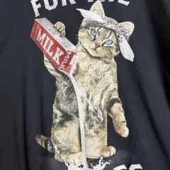 L　Tシャツ　フルーツオブザルーム　猫　キャット　おもしろT　ビッグプリントのサムネイル