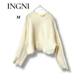 INGNI ニット・セーター アイボリー M ショート丈