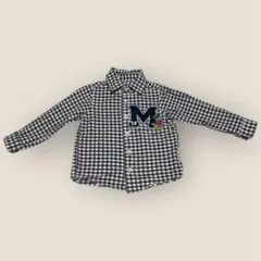BREEZE Disney チェック柄シャツ　ミッキーマウス　100