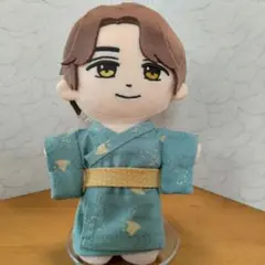 はぴぬい 浴衣 髙橋海人 キンプリ 和柄 青緑色 千鳥 黄色帯 ぬい服 水玉のサムネイル