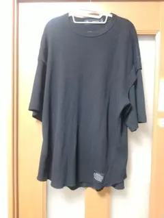 GU Tシャツ　 リブ　 GUオーバーサイズTシャツ　ワッフル