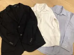 キッズ フォーマル ジャケット シャツ 3点セット 140cm