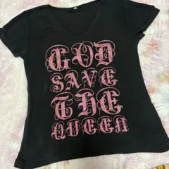SEXY DYNAMITE LONDON Vネック 文字Tシャツのサムネイル