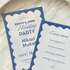 席札　結婚式　ウェディング　ペーパーアイテム　披露宴　ブライダル