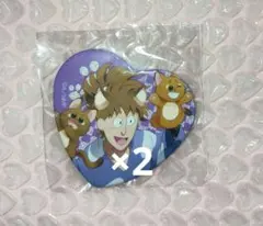 忍たま乱太郎 ナンジャタウン ハート缶バッジ 鉢屋三郎 2点