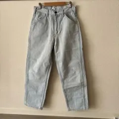 ユニクロユー ワイドフィットテーパードジーンズ ライトブルー 28インチ