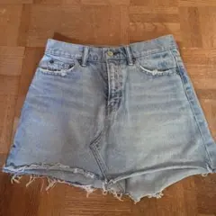 SLYJEANS デニムスカート カットオフヘム ミニスカート サイズ2