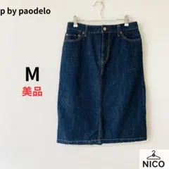p by paodelo デニムスカート タイト ネイビー 30サイズ 美品のサムネイル