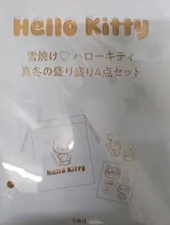 sweet ３月号付録 雪焼け♡ハローキティ 真冬の盛り盛り４点セット