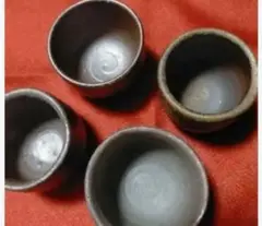 備前焼　ぐい呑　４個セット