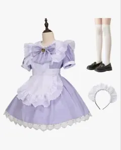 【再出品】メイド服コスプレ5点セットM