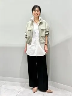 【美品】GU タックワイドパンツ ブラックXL
