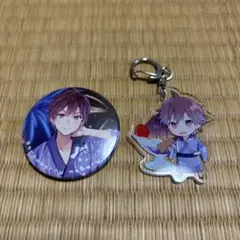 すとぷり すとろべりーぷりんす ななもり。 アクリルキーホルダー、缶バッジセット