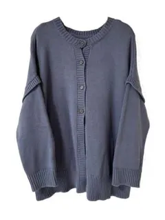 値下げ　ローリーズファーム　ブルー 青 ボタン付きカーディガン　2way 水色