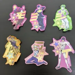 ジョジョ　マツキヨ　ステッカー　6枚セット　東方仗助　岸辺露伴　ブチャラティ　他