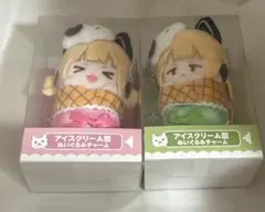 ブルアカ モモイ ミドリ ぬいぐるみチャーム ゲーム開発部　アイスクリーム