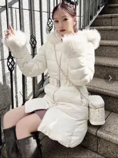 RESEXXY フード付きダウンコート