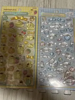 ポムポムプリン シナモロール ボンボンドロップシール