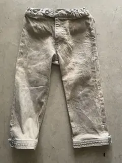 WAFFLISH WAFFLE ベージュ デニムパンツ新品130センチ