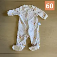 UNIQLO フリース 足付き カバーオール 60