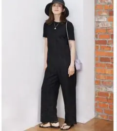 新品23区　大きいサイズ　44 ブラック　オールインワン　タグ付き