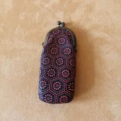 花柄がま口ポーチ 小型