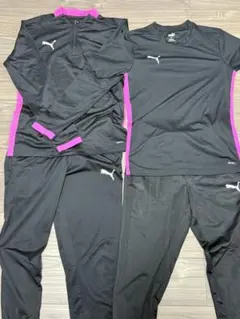 PUMA トレーニングウェア 上下セット ブラック/ピンク