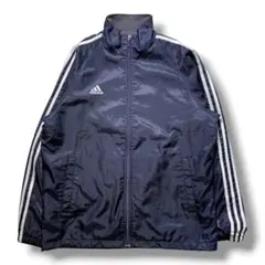 F1864　【即購入OK】　adidas　ナイロンジャケット　M相当　ブラック