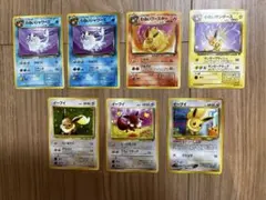 ポケモンカード 旧裏　イーブイ　わるいサンダース シャワーズ ブースター セットのサムネイル