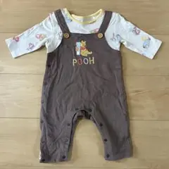 DisneyBabyくまのプーさん刺繍ロンパース 70cm