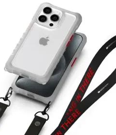 iPhone 15 Pro Max ケース ショルダーストラップ 透明