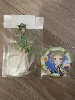 プリティーリズム レインボーライブ 森園わかな アクリルフィギュア缶バッジセット