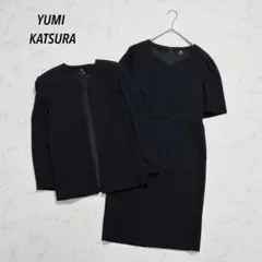 新品タグ付 桂由美 ブラックフォーマル アンサンブル 15号 礼服 冠婚 