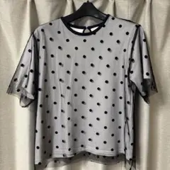 SHIPS ドットチュールレイヤードTシャツ⑧のサムネイル