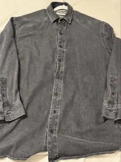 ESSENTIALS FEAR OF GOD ブラックデニムシャツ フェード加工のサムネイル