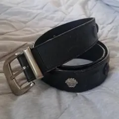 GIANNI VERSACE ヴィンテージメドゥーサ スタッズレザーベル卜90sのサムネイル