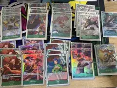 ワンピースカード 緑ミホークデッキパーツ まとめ売り リーダー