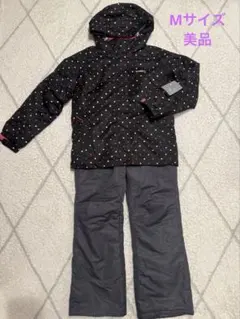 【美品】イグニオ スキーウェア スノーボードウェア ドット柄 セットアップ