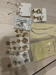 ブライダル　ピアス　ネックレス　セット