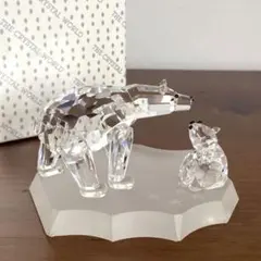 Swarovski Silver Crystal ハリネズミ 親子セット - メルカリ