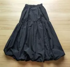 SENSE OF PLACE バルーンティアードスカート S ブラック新品