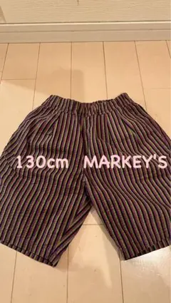 ☆SALE☆120cmMARKEY'S ストライプ柄 ハーフパンツ