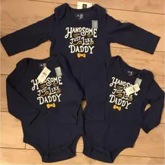 新品タグ付き！babygap 長袖ボディ 80 3枚セット