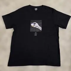 美品　ＵＴ　ユニクロ　空山基　地球　Ｔシャツ　ビッグサイズ　ネオ土産　黒　ＸＸＬ