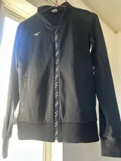 ミズノソフトテニス ブラックスポーツジャケット 女性用Lサイズ