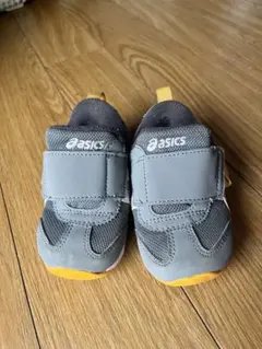 asics ベビーシューズ 13cm グレー イエロー